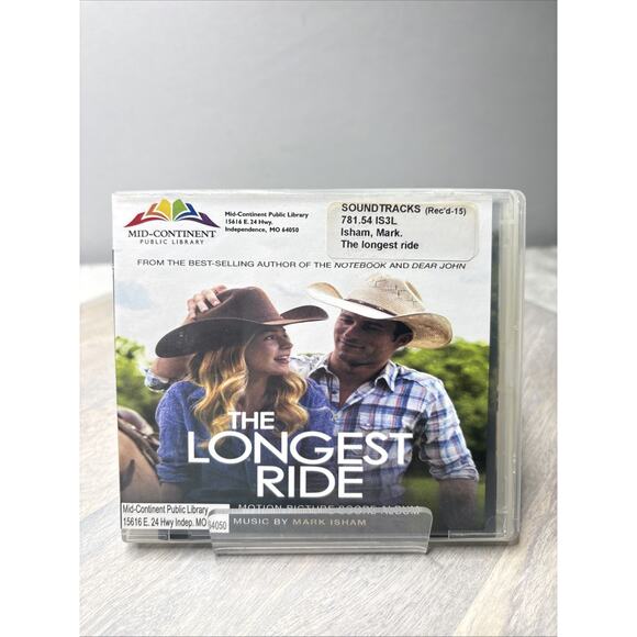 Mark Isham – The Longest Ride (CD Soundtrack, 2015) Score Nicholas Sparks Film E - Picture 1 of 5